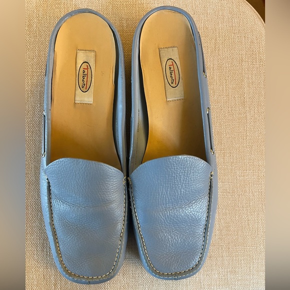TALBOTS Baby blue mule loafer size 8.5 - Picture 2 of 2